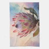 Linge De Cuisine Fleur de Proteas Aquarelle Rêveuse (Vertical)
