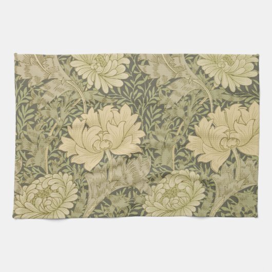 Linge De Cuisine Fleur de Sauge Chrysanthème de William Morris (Horizontal)
