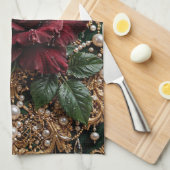 Linge De Cuisine Fleur de style gothique victorien (Quart Plié)
