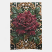 Linge De Cuisine Fleur de style gothique victorien (Vertical)