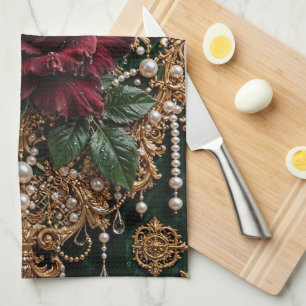 Linge De Cuisine Fleur de style gothique victorien