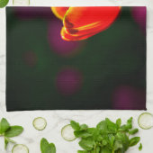 Linge De Cuisine Fleur de tulipe rouge (Plié)