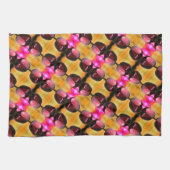 Linge De Cuisine Fleur de tulipe violette foncée Motif Abstrait (Horizontal)