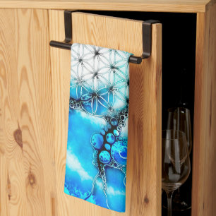 Linge De Cuisine Fleur De Vie - Façons Colorées 2