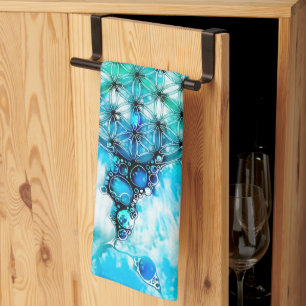 Linge De Cuisine Fleur De Vie - Façons Colorées 3