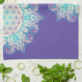 Linge De Cuisine Fleur De Vie - Indien Mandala 2 (Plié)