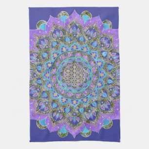 Linge De Cuisine Fleur De Vie - Mandala India Style 2