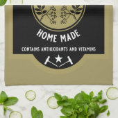 Linge De Cuisine Fleur d'Elderflower maison personnalisée (Plié)