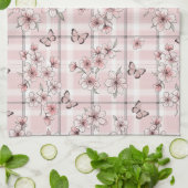 Linge De Cuisine Fleur d'Élégant Papillon (2) (Plié)
