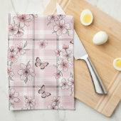 Linge De Cuisine Fleur d'Élégant Papillon (2) (Quart Plié)