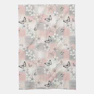 Linge De Cuisine Fleur d'Élégant Papillon (3)