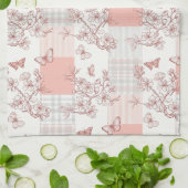 Linge De Cuisine Fleur d'Élégant Papillon (7) (Plié)
