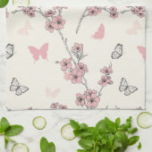Linge De Cuisine Fleur d'élégant papillon (9) (Plié)