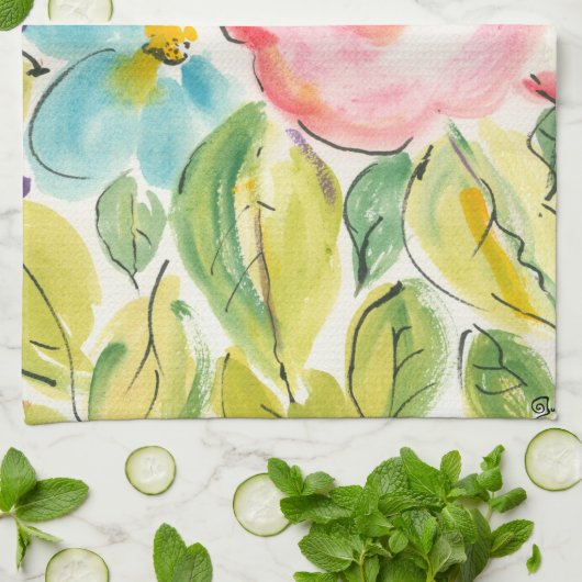 Linge De Cuisine Fleur délice II (Plié)