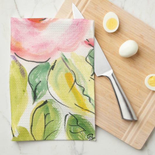 Linge De Cuisine Fleur délice II (Quart Plié)