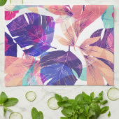 Linge De Cuisine Fleur d'été à l'aquarelle 2 (Plié)