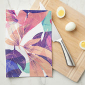 Linge De Cuisine Fleur d'été à l'aquarelle 2 (Quart Plié)