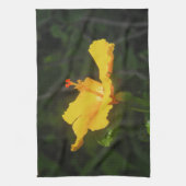 Linge De Cuisine Fleur d'Hibiscus Orange (Vertical)