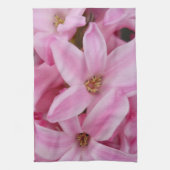 Linge De Cuisine fleur d'hyacinthe rose (Vertical)