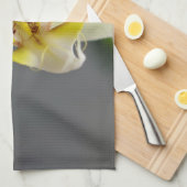 Linge De Cuisine Fleur d'orchidée blanche (Quart Plié)