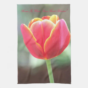 Linge De Cuisine Fleur du coeur