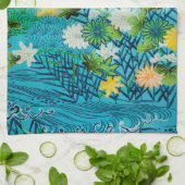 Linge De Cuisine Fleur et feuille, design japonais (Plié)