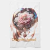 Linge De Cuisine Fleur Ethérée : Joyau d'Enchantement (Vertical)