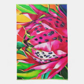 Linge De Cuisine Fleur exotique de pitaya (Vertical)