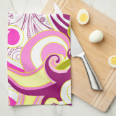 Linge De Cuisine Fleur fine Cool mignonne Girl Retro Floral (Quart Plié)