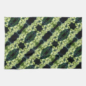 Linge De Cuisine Fleur Foxglove crémeuse Motif Abstrait (Horizontal)