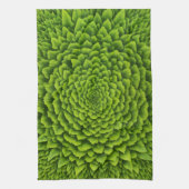 Linge De Cuisine Fleur fractale émeraude (Vertical)