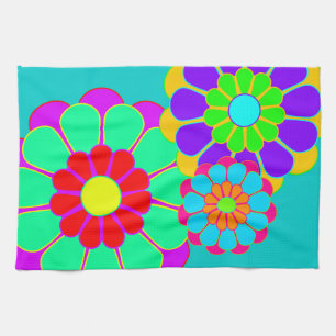 Linge De Cuisine Fleur Funky Power Bloom I II III