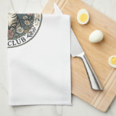 Linge De Cuisine Fleur Langage Chat Chat Graphique Tee Art - Fleur (Quart Plié)