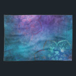 Linge De Cuisine Fleur Lotus Élégante Turquoise et Verte<br><div class="desc">Turquoise,  Aqua Blue et Green Elegant Lotus Flower Motif. Ce motif floral symbolise le bouddhisme spirituel.</div>