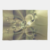 Linge De Cuisine Fleur Métallique (Horizontal)