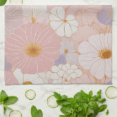 Linge De Cuisine Fleur Pastel Éthérée (Plié)
