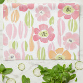 Linge De Cuisine Fleur pastel rétro (1) (Plié)