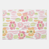 Linge De Cuisine Fleur pastel rétro (1) (Horizontal)