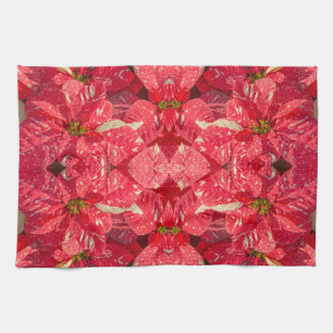 Linge De Cuisine Fleur plante rouge Poinsettia