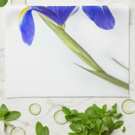 Linge De Cuisine Fleur pourpre d'iris (Plié)