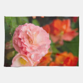 Linge De Cuisine Fleur rose délicate après la pluie (Horizontal)