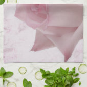 Linge De Cuisine Fleur rose douce (Plié)