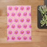 Linge De Cuisine Fleur rose Zinnia Motif sans couture sur<br><div class="desc">Motif sans couture de la fleur de Zinnia imprimé sur la serviette de cuisine. Les couleurs de la fleur de Zinnia sont des fleurs à rayons roses et à disques jaunes. Serviette de cuisine design fleurie pour les amateurs de fleurs ou de nature.</div>