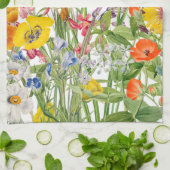 Linge De Cuisine Fleur sauvage (Plié)