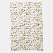 Linge De Cuisine Fleur sauvage d'aquarelle Floral (Vertical)