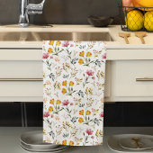 Linge De Cuisine Fleur sauvage d'aquarelle Floral