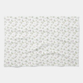 Linge De Cuisine Fleur sauvage de prairie motif délicat (Horizontal)