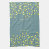 Linge De Cuisine Fleur sauvage jaune (Vertical)