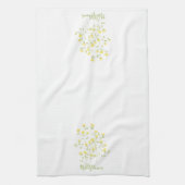 Linge De Cuisine Fleur sauvage jaune aquarelle (Vertical)