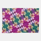 Linge De Cuisine Fleur sauvage jaune délicat Motif d'art Abstrait (Horizontal)